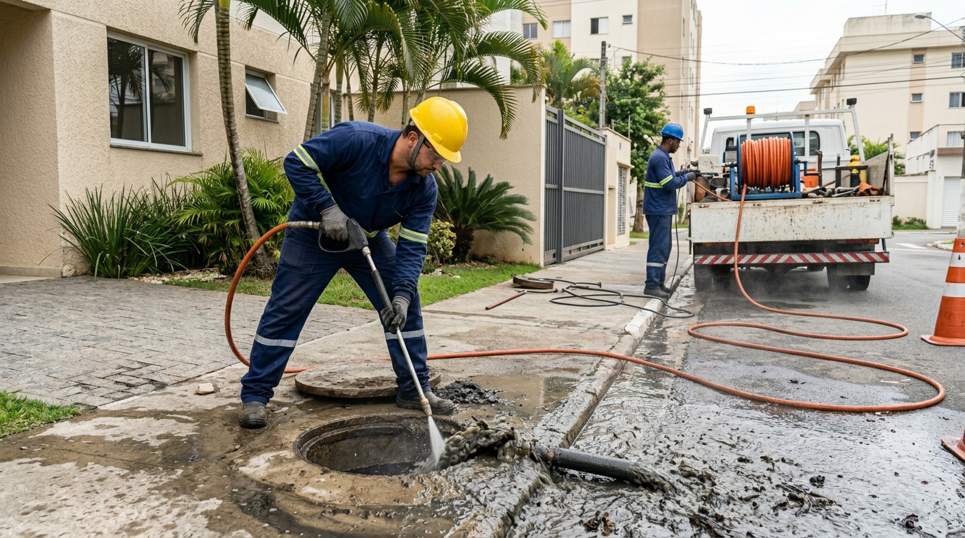Hidrojateamento com jato de alta pressão em Porto Velho-RO